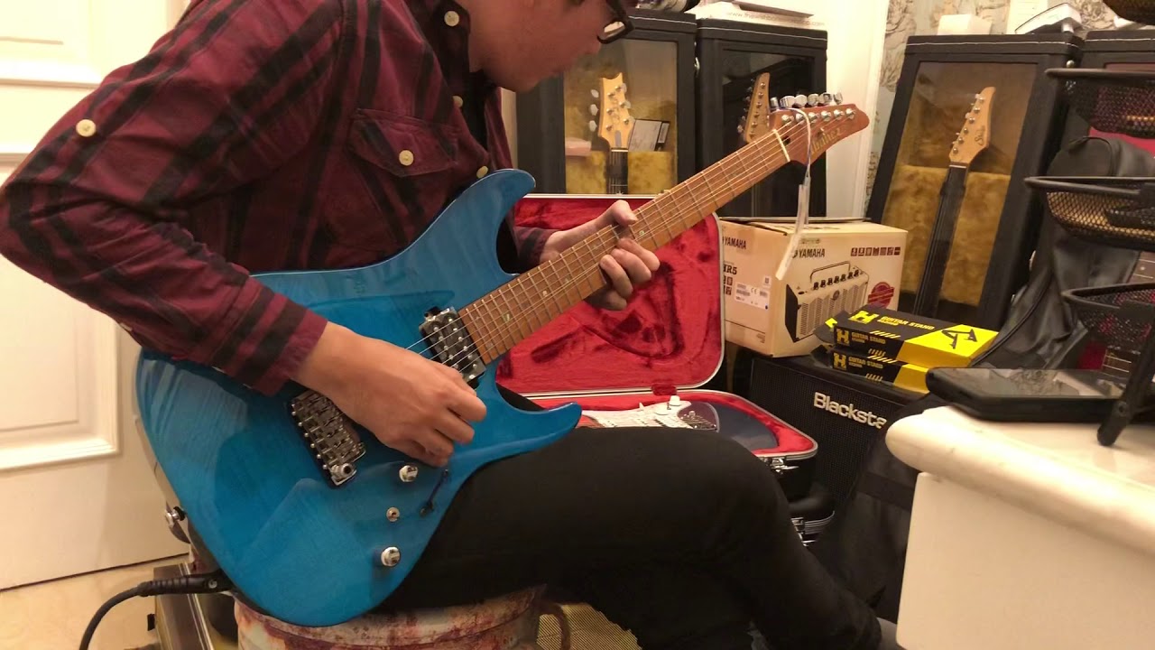 Ibanez MM-1 Martin Miller in Transparent Aqua Burst demo!!