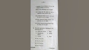 #beu #btech Data structure and Algorithm 2021 Question paper reviews. CSE/IT branch. University exam