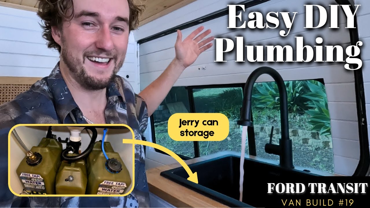 Easy DIY Van Plumbing (Jerry Can Sink) | 12V Pump + Tap Wiring & Plumbing Guide