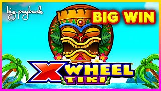 SHOCKING WHEEL! X Wheel Tiki Slot - BACK TO BACK BONUSES!