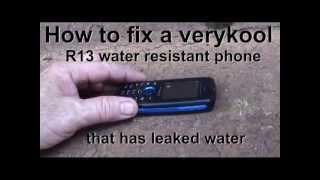 repair R13 verykool DIY how to fix water resistant cellphone review