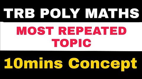 TRB POLYTECHNIC ENGINEERING MATHEMATICS | PARTIAL DIFFERENTIATION | TRB POLYTECHNIC NEWS TODAY 2023