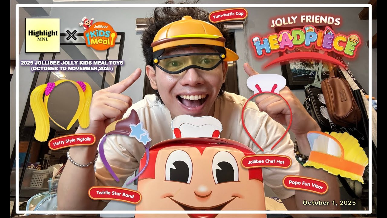 2025 Jolly Friends Headpiece (Jollibee Headband)  Jolly Friends Headpiece Jollibee Toys