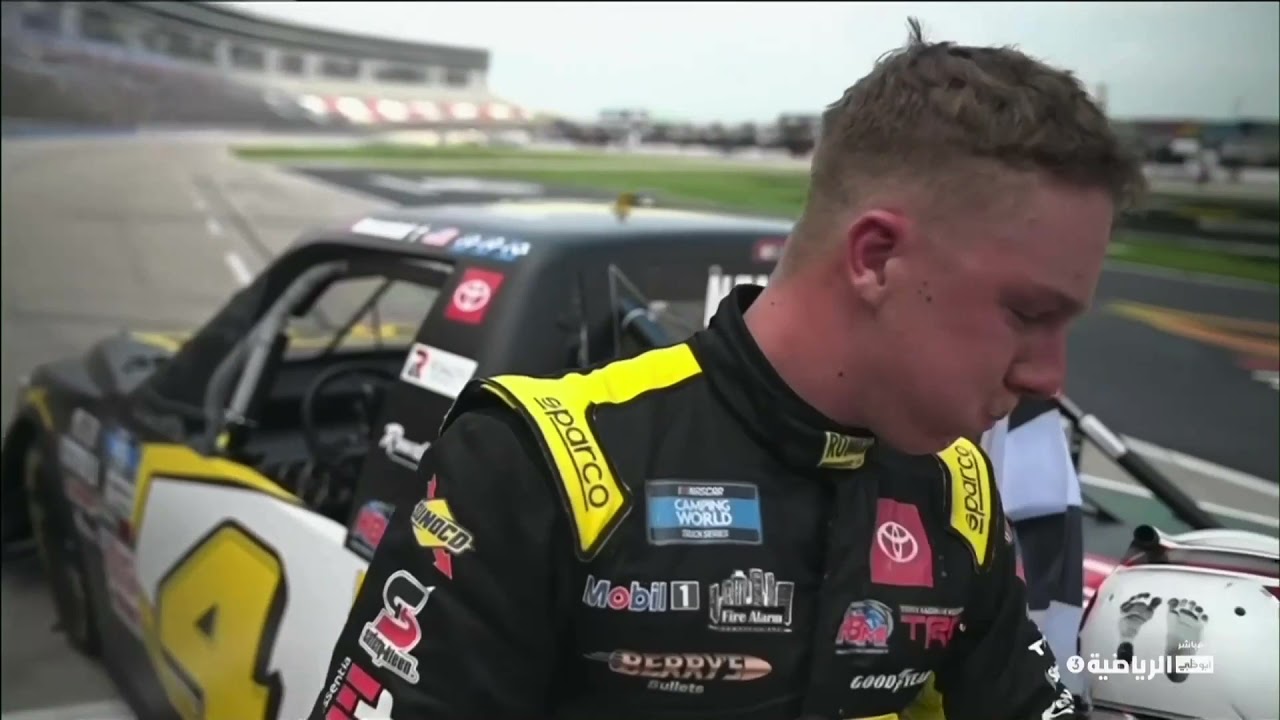 John Hunter Nemechek Post Race interview - 2021 NASCAR Truck Series at Texas