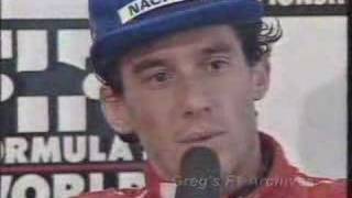 Ayrton Senna's famous press conference