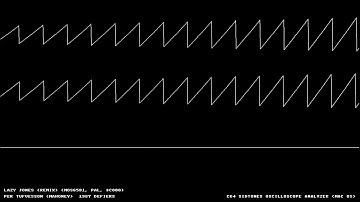 C64 "Lazy Jones" Oscilloscope View from David Whittaker 8 bit