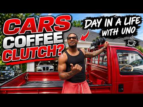 Day in a life of Uno - Cars and Coffee and I learn to drive clutch!