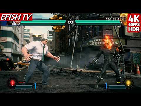 Haggar & Sigma vs Ghost Rider & Iron Man (Hardest AI) - Marvel vs Capcom: Infinite