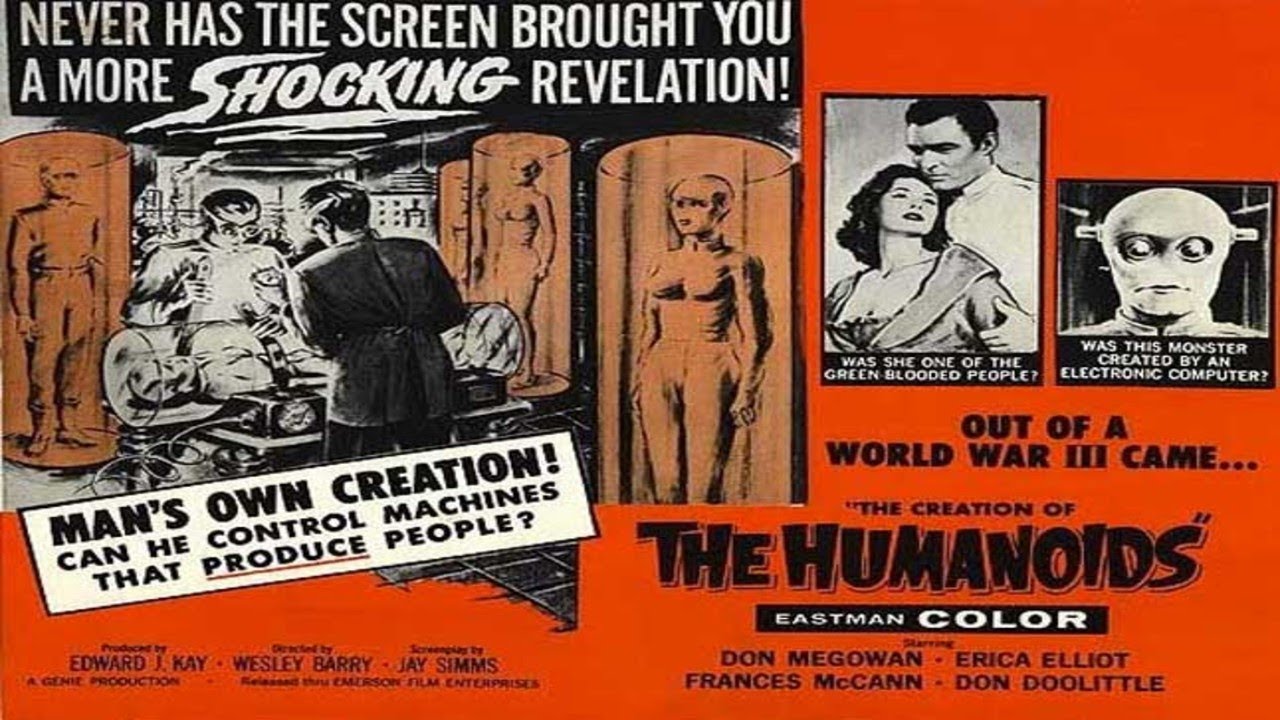 The creation of the humanoids 1962 youtube