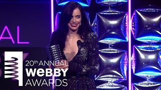 Krysten Ritter's 5-Word Speech at the 20th Annual Webby Awards