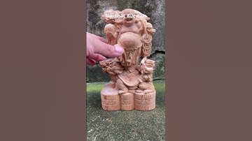 Tượng phật di lặc cưỡi long quy gỗ ngọc am cao 20cm gỗ cực thơm