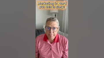 Marketing is hard, but this is easy.