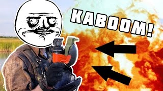 Explosive Paint Grenade Field Test
