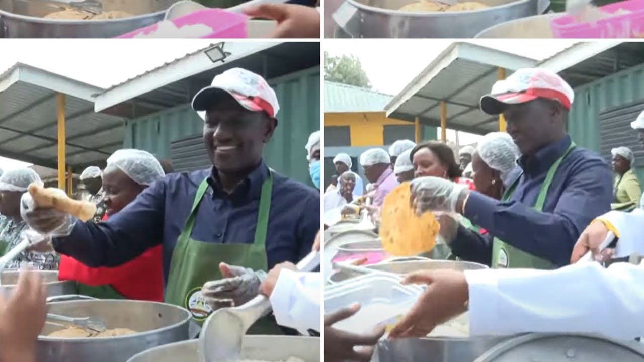 President Ruto serves chapatis for lunch at Toi Primary School after ...
