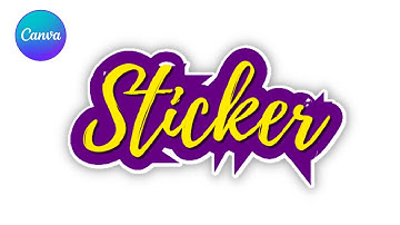 How to Create a  Sticker Text Effect in Canva