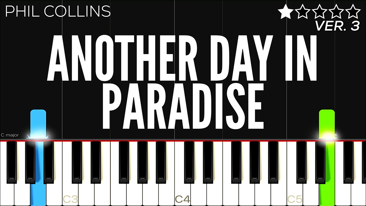 Phil Collins - Another Day In Paradise | EASY Piano Tutorial