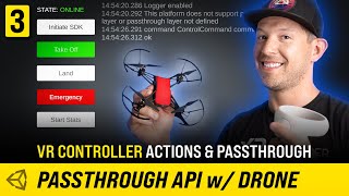 Oculus Passthrough API For Drone FPV With Unity - (VR Controller Input #3) Wealth