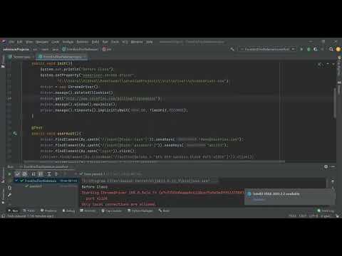 FrontEnd Test using Selenium Java