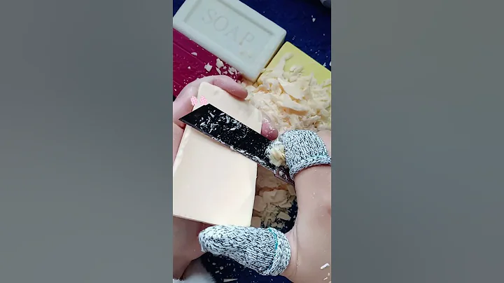 ASMR cutting dry soap/oddly carving soap/satisfying relaxing crunchy sounds/Crushing soap ASMR#relax