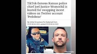 Joel Justice Womochil, 38 police chief was charged with 24 counts of s*xual exploitation of a child