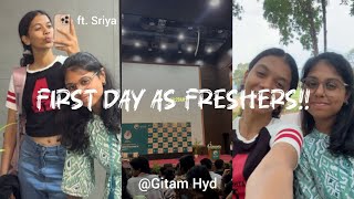 Pov Youre A Fresher At Gitam Hyd Honest First Day Ft. Sriya