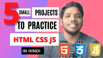 5 Small Project to Practice Html, CSS, JavaScript | a little coding
