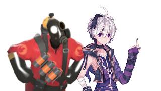 TF2 pyro has a quick conversation with vflower.