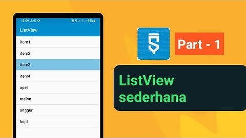 SKID | Cara membuat aplikasi listview sederhana di sketchware