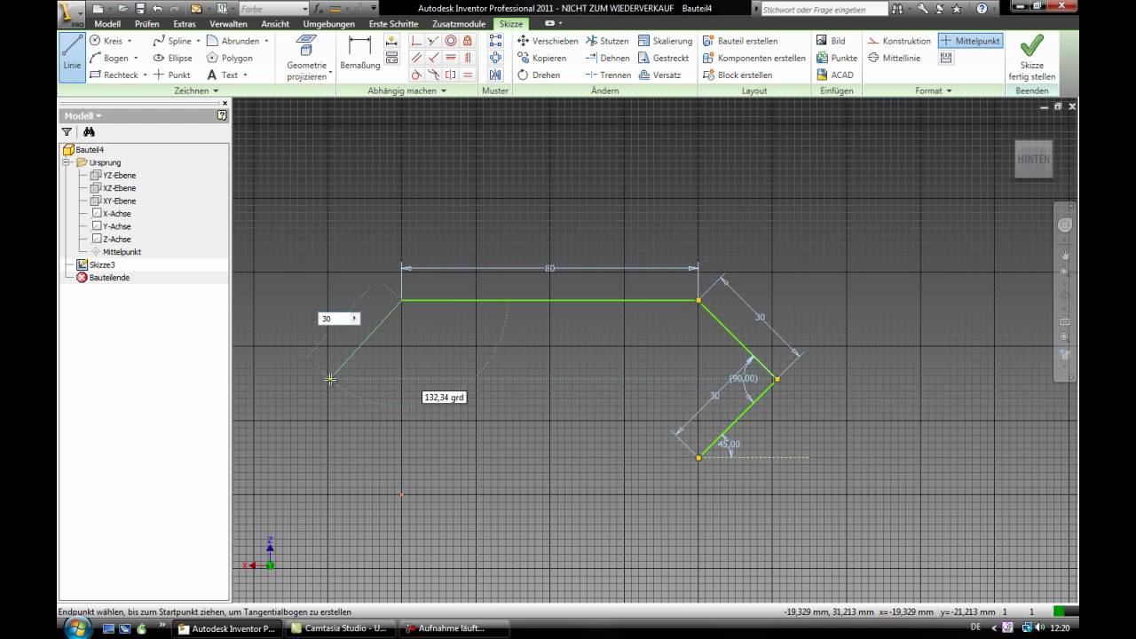Inventor 2011 So Skizzieren Sie Mit 2011 Deutsch