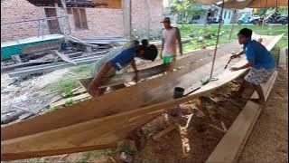 How to make a wooden boat using ironwood pegs part 2