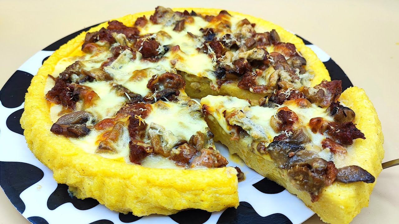 crostata di polenta con funghi e salsiccia YouTube