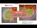 Lippan art  lippan art with mirror work  mud and mirror work  for beginners