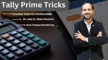 "Tally Prime Tricks | Voucher Date vs Invoice Date | Debit & Credit Note | Auto Cheque Numbering"