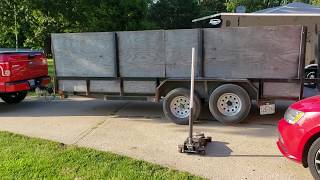 HOW TO FLIP AN AXLE BACK OVER ON A TRAILER