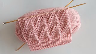 İki Şiş Kolay Örgü Model Anlatımıtwo Color Knitting Crochethow To Knit A Sweater Vestbattaniye