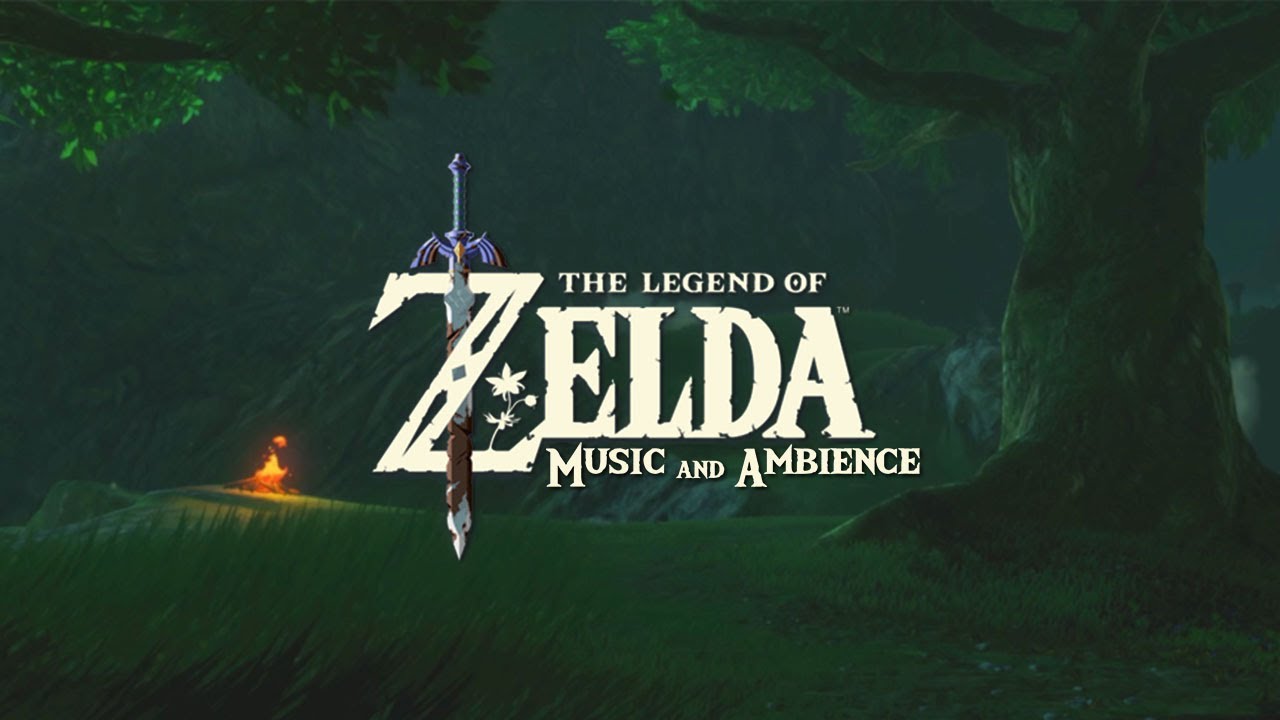 relaxing video game Zelda Music mix w/ fire sounds ambience
