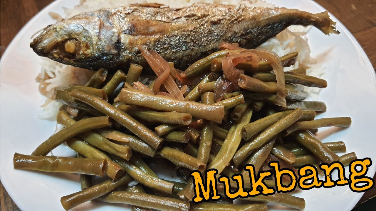 MUKBANG ADOBONG SITAW AT GG | PILIPINO MUKBANGERS