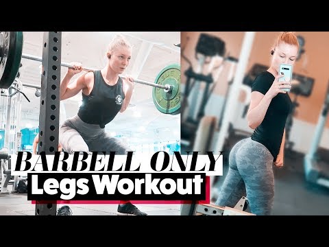 BARBELL ONLY LEGS WORKOUT | STPeach