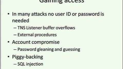 DEFCON 19 Hacking and Forensicating an Oracle Database Server