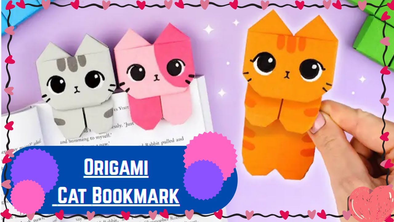 Origami Cat Bookmark🐱| How to make Paper Cat | Step by Step Tutorial 