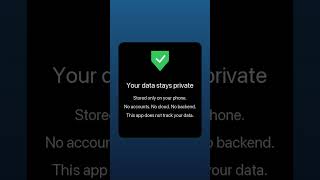 Private by design — no account, no cloud — TabletMinder