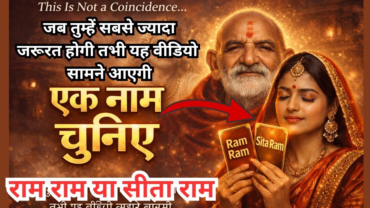 जब आपको सबसे ज्यादा ज़रूरत होगी तभी यह वीडियो आपके सामने आएगा | एक नाम चुनिएRam Ram 🔥 Sita Ram |