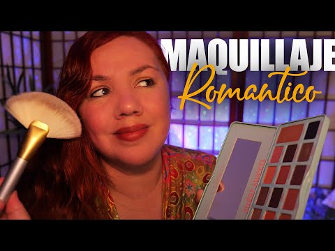 ASMR Español Maquillaje ROMANTICO para CITA / Murmullo Latino / Doing Your Makeup
