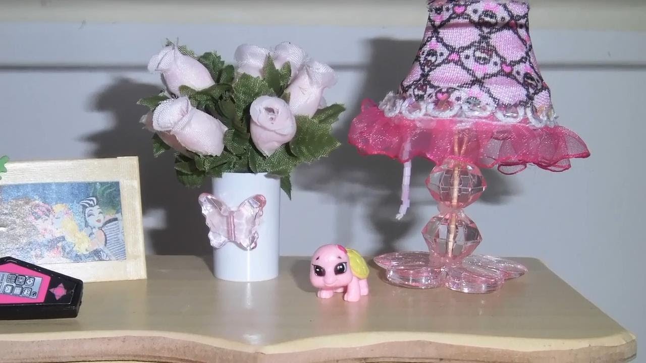 Como fazer um abajur para boneca Monster High, Pullip, Barbie e etc