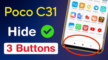 How to Hide Navigation Bar in Poco C31 | Poco C31 Back Button Hide Settings