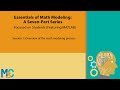 Essentials of Math Modeling – Session 1: Overview of the math modeling process
