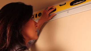 Installing ClosetMaid's ShelfTrack Wire Shelving