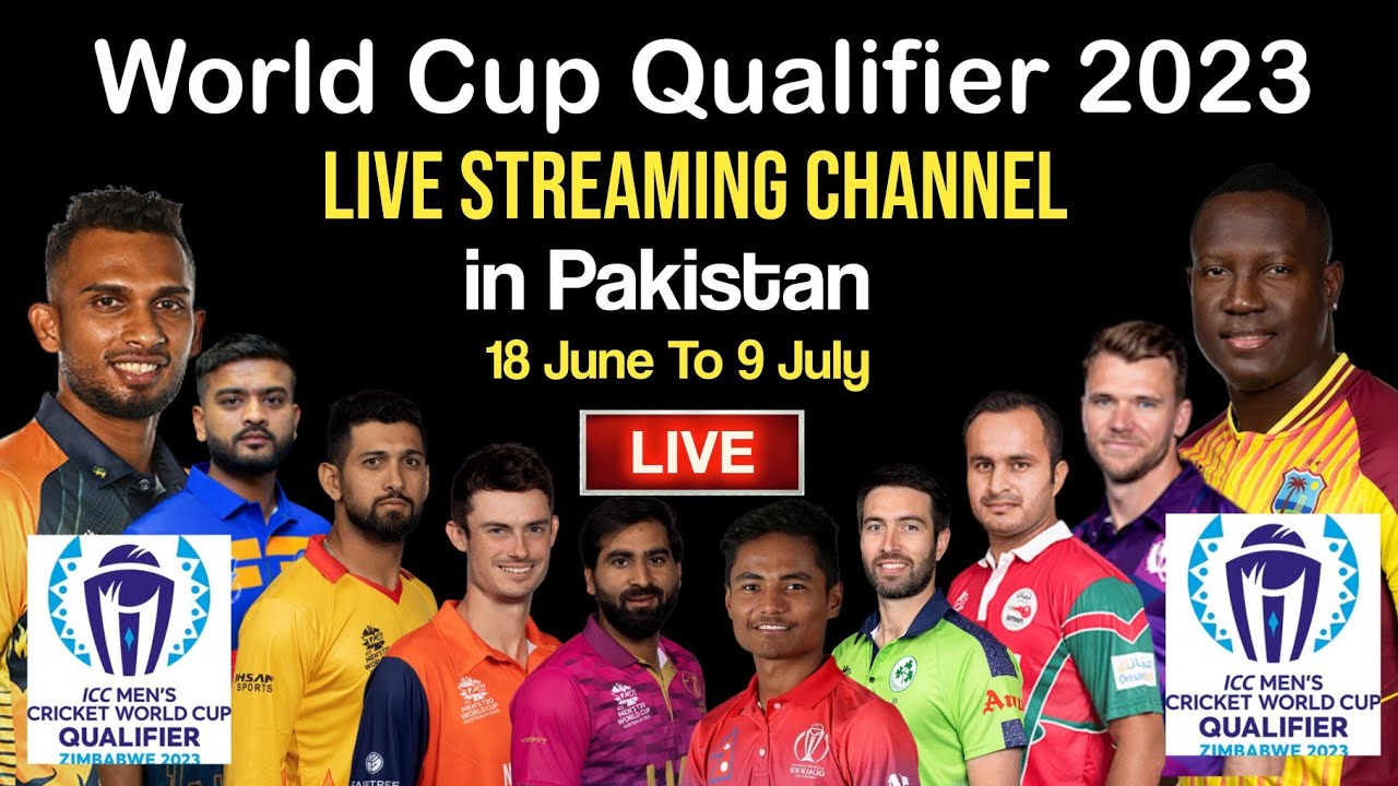 icc world cup qualifier 2023 live streaming in Pakistan