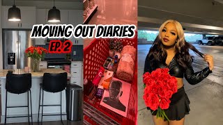 moving out diaries ep. 2: empty apartment tour, new furniture, apartment shopping & more!