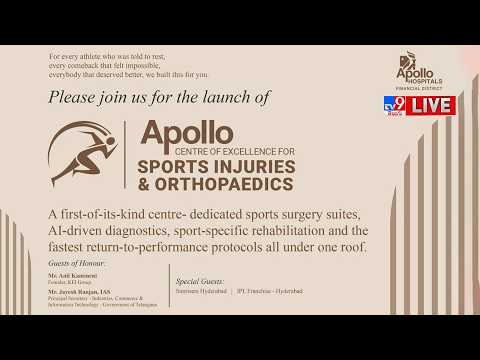 Apollo Centre of Excellence for Sports Injuries & Orthopaedics Launch Event LIVE - TV9 - TV9